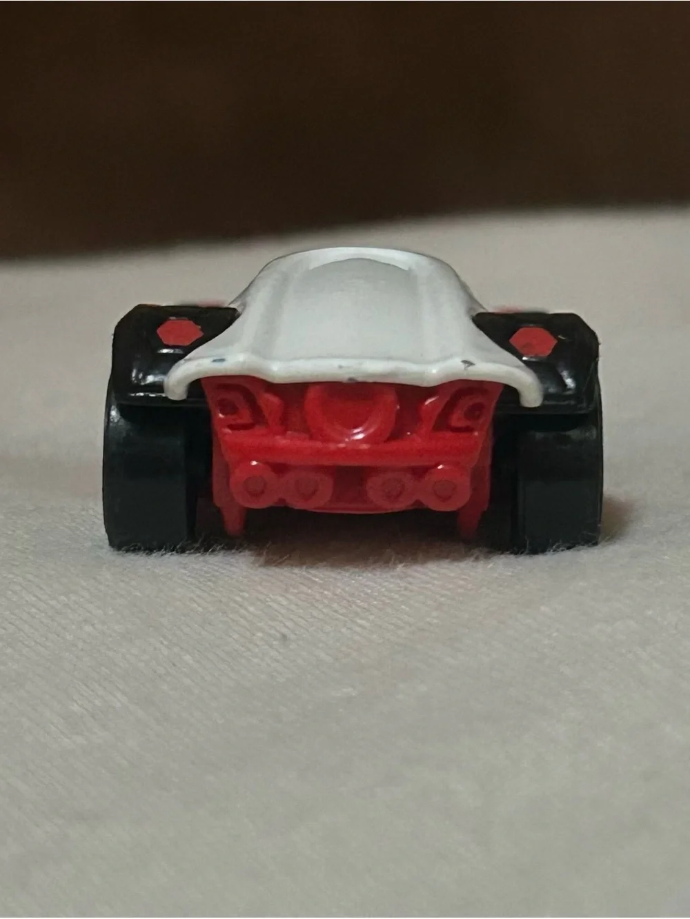 ❌SOLD❌Loose Hot Wheels MR11 Soccer Fantasy Car - White Red & Black Striped